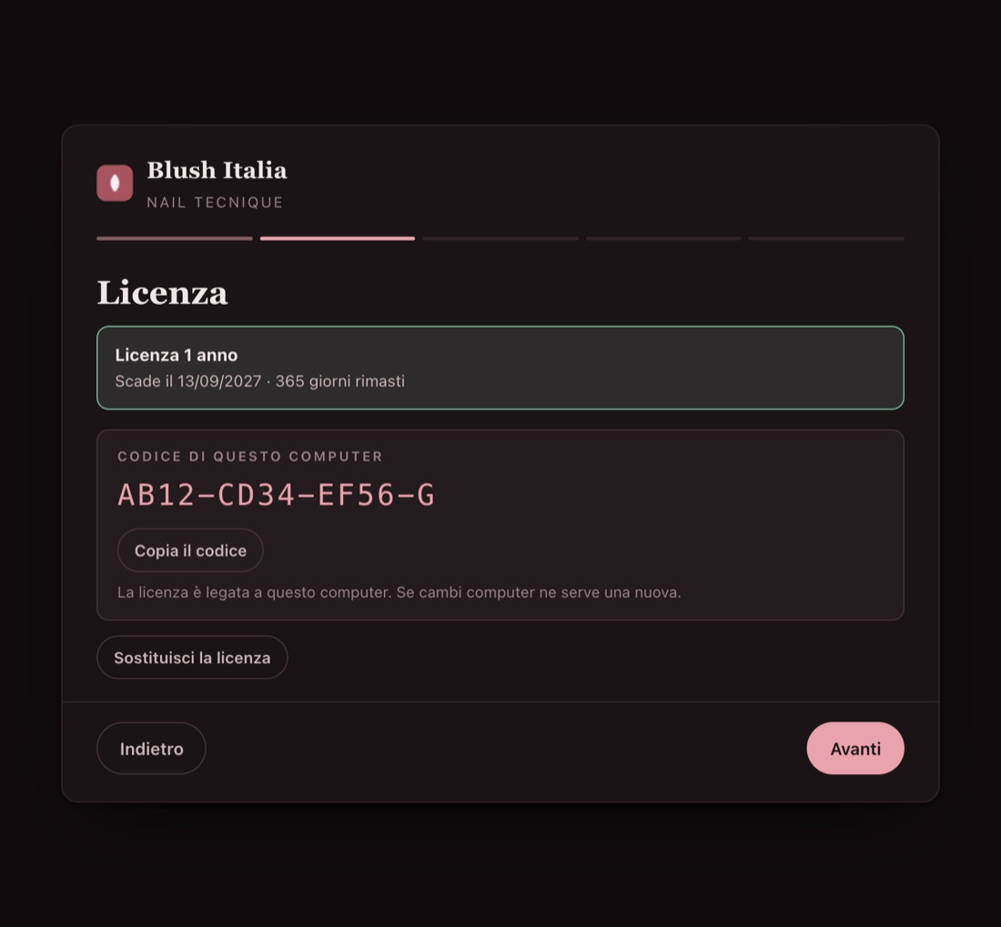 Licenza attiva