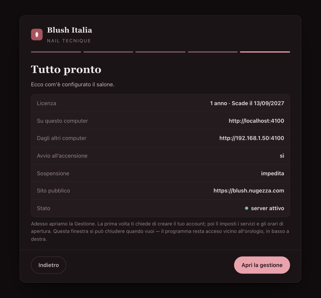 Tutto pronto